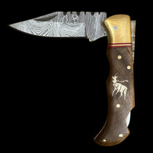 Load image into Gallery viewer, Gwynn Inlay 6.5” Damascus Steel Knife