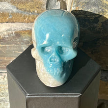 Load image into Gallery viewer, Hand Carved Skull Made of Trolleite