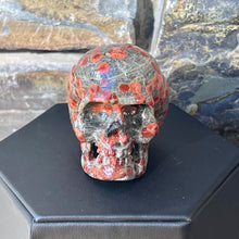 Load image into Gallery viewer, Hand Carved Skull Made of Red Planet Obsidian

