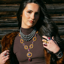 Load image into Gallery viewer, Triple Strand Navajo Pearl Statement Necklace