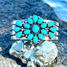 Load image into Gallery viewer, Navajo Sleeping Beauty Turquoise Cuff
