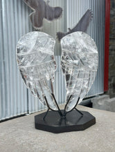 Load image into Gallery viewer, Carved Clear Quartz Crystal Angel Wing Sculpture

