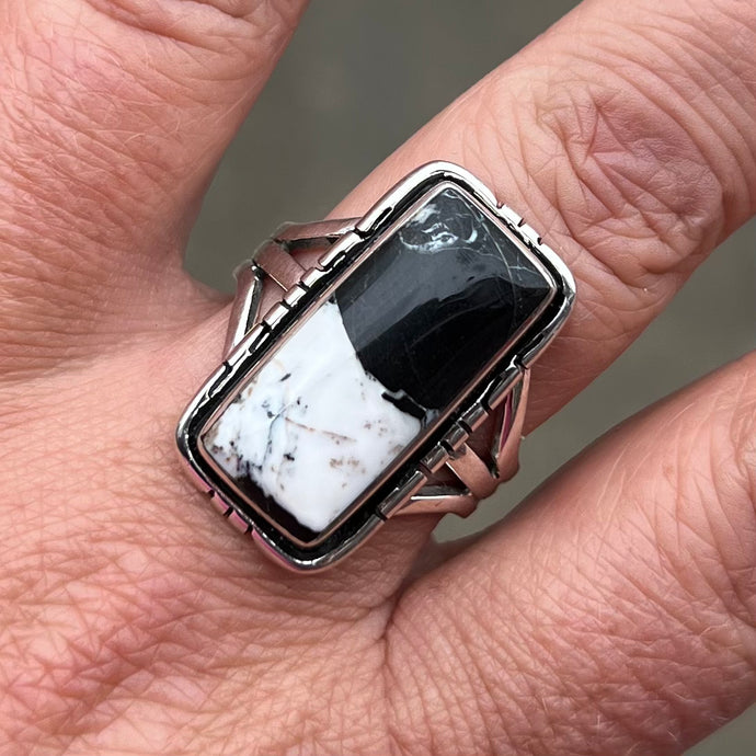 White Buffalo Ring, Size 10.5