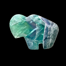 Load image into Gallery viewer, X Small Zuni Style Bison Made of Fluorite