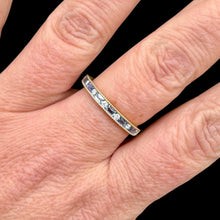 Load image into Gallery viewer, Montana Yogo Sapphire Ring with Diamonds in Yellow Gold, Size 9