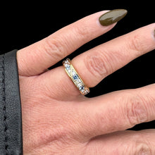 Load image into Gallery viewer, Montana Yogo Sapphire Ring with Diamonds in Yellow Gold, Size 7