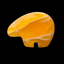 Load image into Gallery viewer, Small Zuni Style Bear Made of Orange Calcite