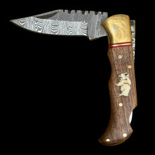Load image into Gallery viewer, Gwynn Inlay 6.5” Damascus Steel Knife