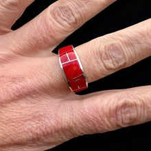 Load image into Gallery viewer, Inlay Ring by David Rosales, Size 9