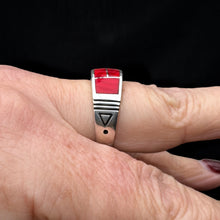 Load image into Gallery viewer, Inlay Ring by David Rosales, Size 9