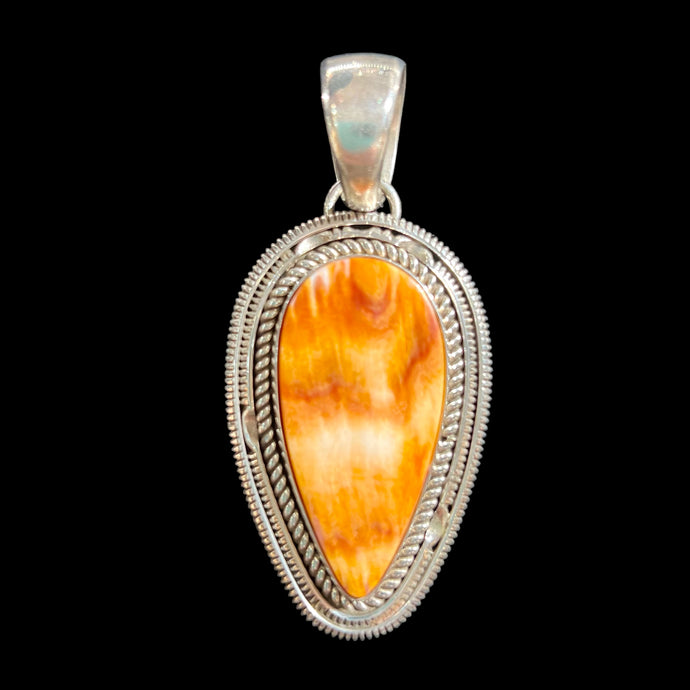 Orange Spiny Oyster Pendant by Artie Yellow