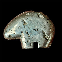 Load image into Gallery viewer, Small Zuni Style Bear Made of Iron Pyrite