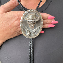 Load image into Gallery viewer, Double Six Shooter Sterling Silver Bolo
