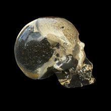 Load image into Gallery viewer, Small Hand Carved Skull Made of Giraffe Jasper