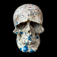 Load image into Gallery viewer, Medium Hand Carved Skull Made of K2 Granite