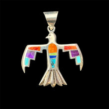Load image into Gallery viewer, Inlay Thunderbird Pendant by David Rosales