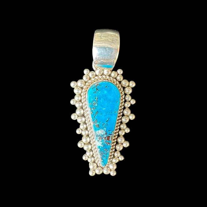 Persian Turquoise Pendant by Artie Yellowhorse