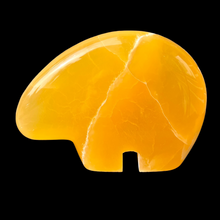 Load image into Gallery viewer, Large Zuni Style Bear Carved from Orange Calcite