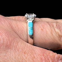Load image into Gallery viewer, Inlay Ring by David Rosales, Size 8.5
