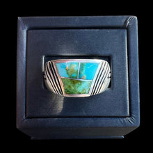 Load image into Gallery viewer, Inlay Ring by David Rosales, Size 9
