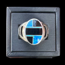 Load image into Gallery viewer, Inlay Ring by David Rosales, Size 12.5
