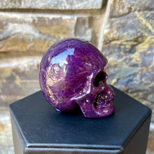 Load image into Gallery viewer, Hand Carved Skull Made from Purperite
