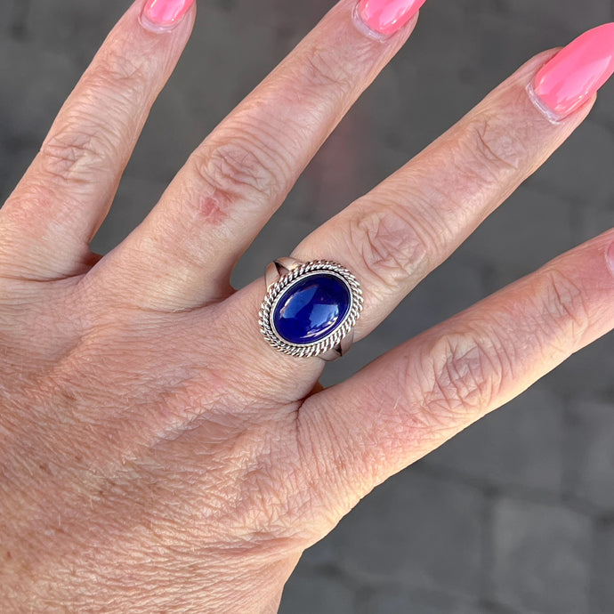 Blue Lapis Ring by Artie Yellowhorse