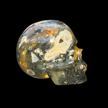Load image into Gallery viewer, Medium Hand Carved Skull Made of Magma Chalcedony
