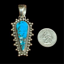 Load image into Gallery viewer, Persian Turquoise Pendant by Artie Yellowhorse
