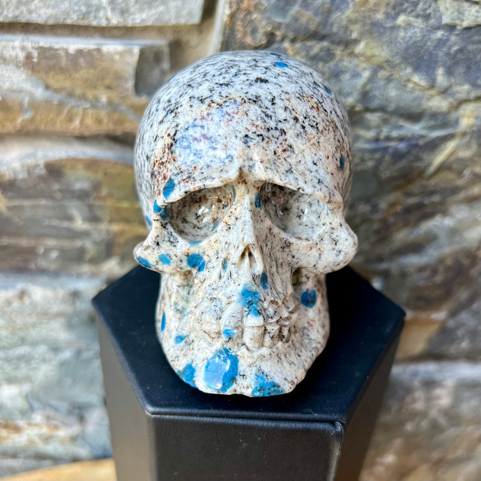 Hand Carved Skull Made of K2