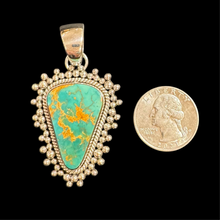 Load image into Gallery viewer, Royston Turquoise Pendant by Artie Yellowhorse
