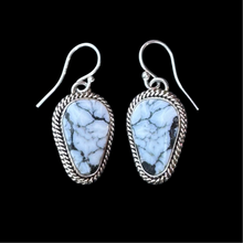 Load image into Gallery viewer, White Buffalo Earrings by Artie Yellowhorse
