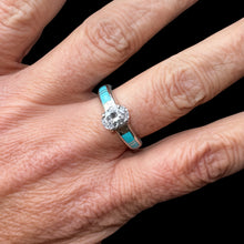 Load image into Gallery viewer, Inlay Ring by David Rosales, Size 8.5
