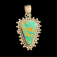 Load image into Gallery viewer, Royston Turquoise Pendant by Artie Yellowhorse
