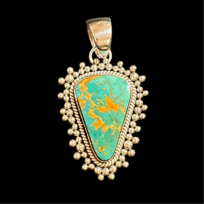 Royston Turquoise Pendant by Artie Yellowhorse