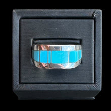 Load image into Gallery viewer, Inlay Ring by David Rosales, Size 12

