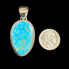 Load image into Gallery viewer, Kingman Turquoise Pendant by Artie Yellowhorse
