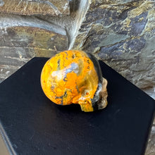 Load image into Gallery viewer, Hand Carved Skull Made of Bumblebee Jasper
