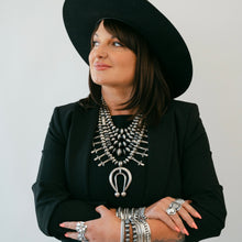 Load image into Gallery viewer, Triple Strand Navajo Pearl Statement Necklace
