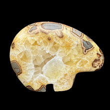 Load image into Gallery viewer, Medium Zuni Style Bear Carved from Septarian Agate
