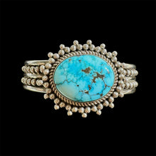 Load image into Gallery viewer, Egyptian Turquoise Cuff by Artie Yellowhorse, Size 6.5
