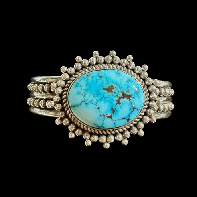 Egyptian Turquoise Cuff by Artie Yellowhorse, Size 6.5