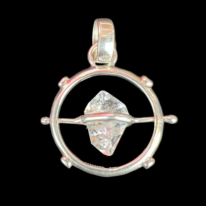 Revolving Herkimer Diamond Pendant