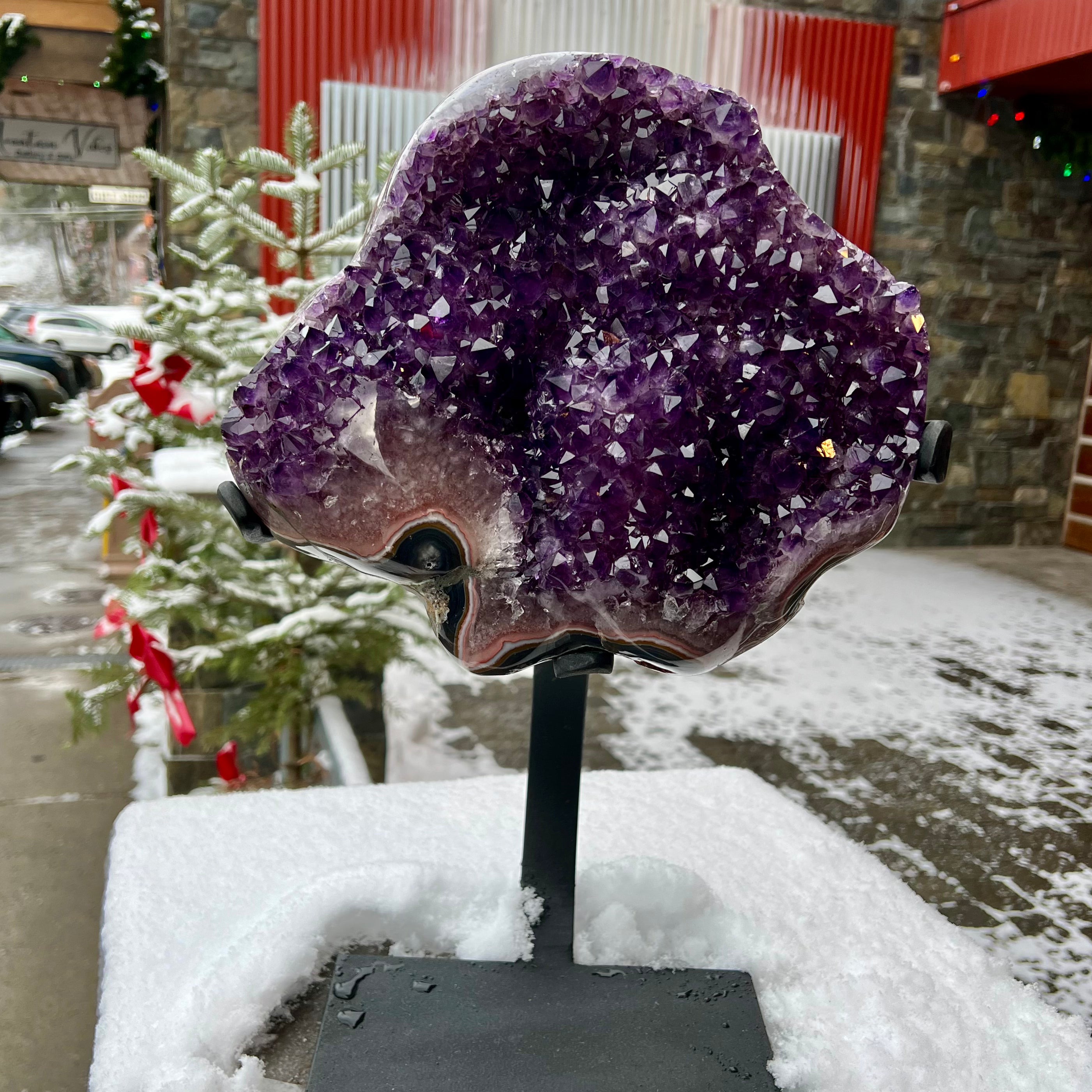 Amethyst Geode with Stand