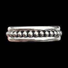 Load image into Gallery viewer, Sterling Silver Single Row Beaded Cuff by Artie Yellowhorse, 6.5”
