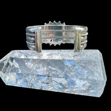 Load image into Gallery viewer, Kingman Waterweb Turquoise Bracelet by Artie Yellowhorse, Size 6.75”
