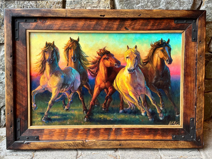 Unbroken Spirit, Framed Print on Canvas by Colt Idol 14” x 22”