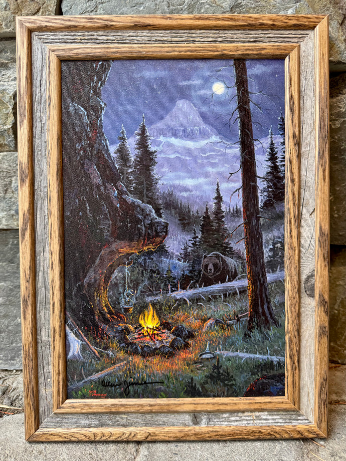 Guess Who’s Coming to Dinner, Framed Print on Canvas by Allen Jimmerson 12” x 8”