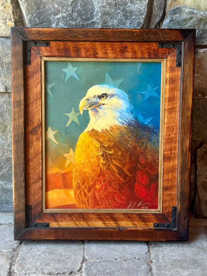 Steadfast Valiance, Framed Print on Canvas by Colt Idol 11” x 14”