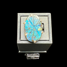 Load image into Gallery viewer, Carved Labradorite Ring
